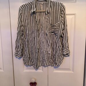 Grande & Greene striped button up